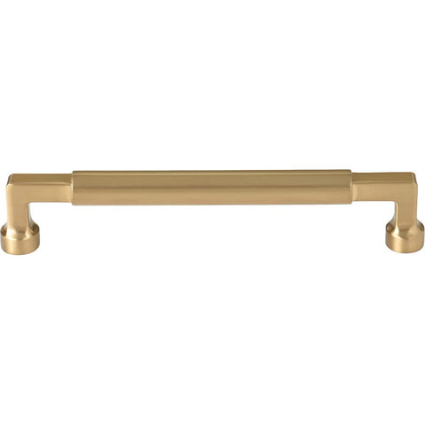 Top Knobs Cumberland pull honey bronze closeup emphasizes durable finish for daily cabinet use