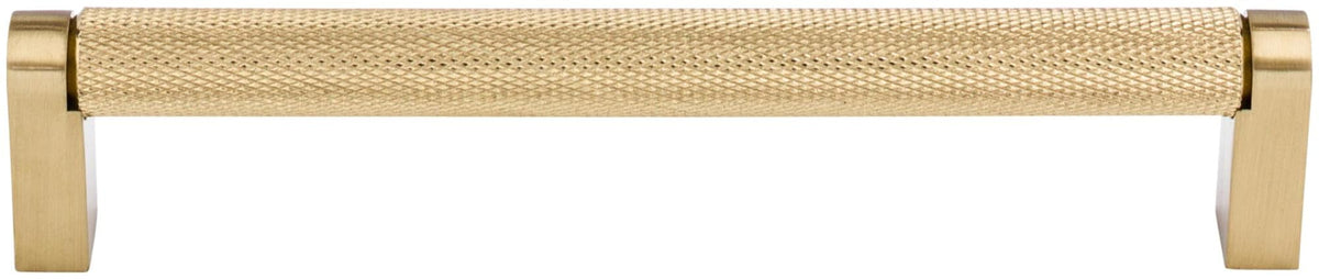 Top Knobs M2603 bar pull in honey bronze finish offers lasting durability.