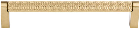 Top Knobs M2603 bar pull in honey bronze finish offers lasting durability.