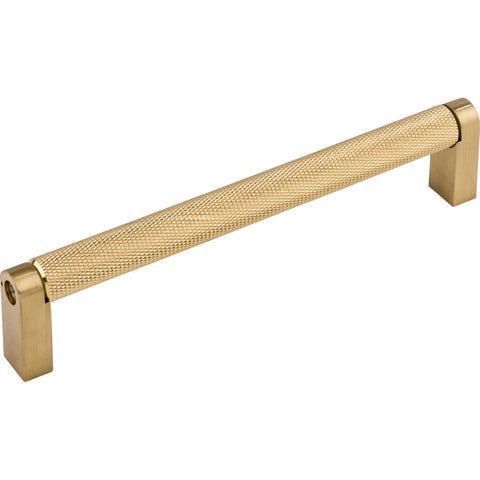 Top Knobs M2603 close-up bar pull shows smooth edges and sturdy steel.