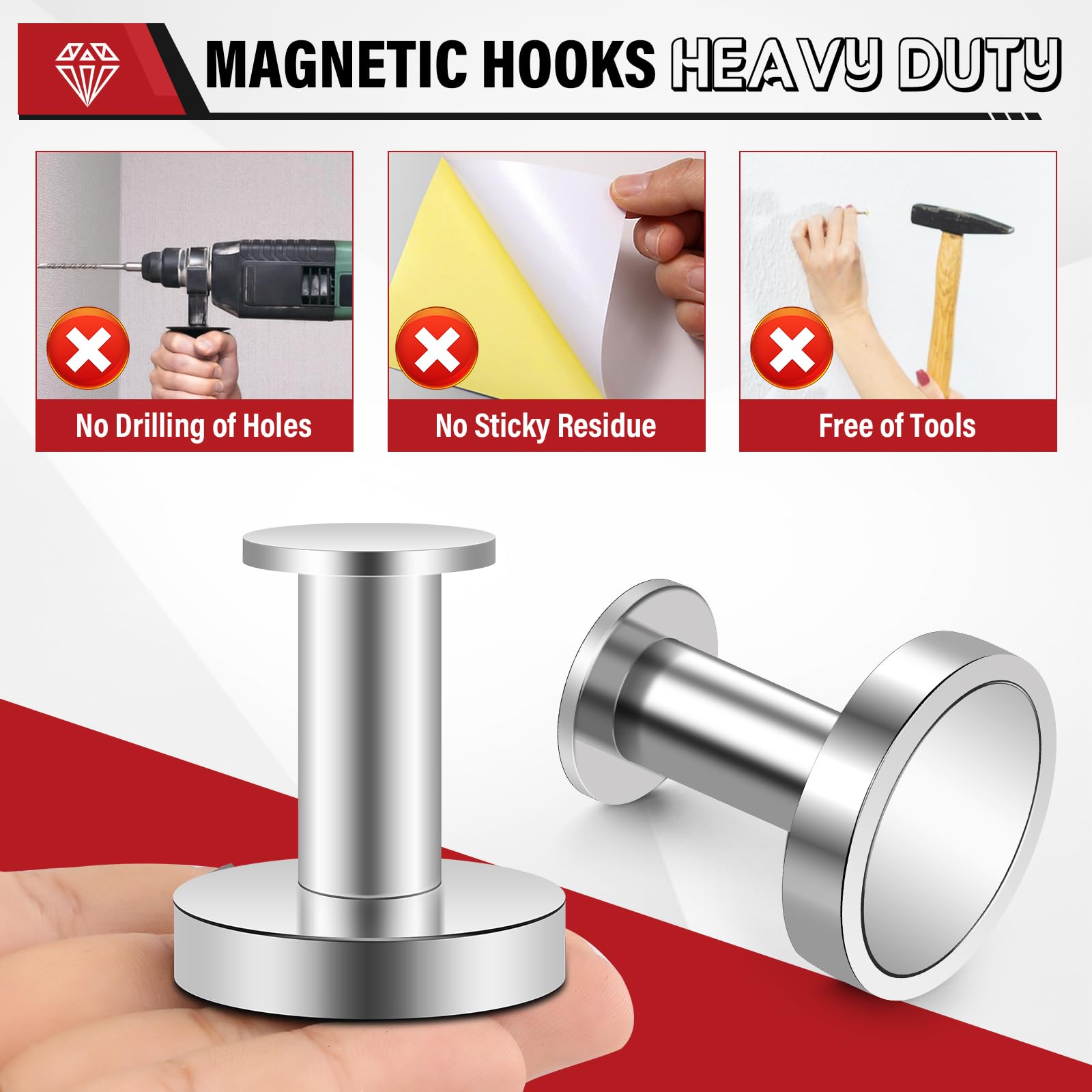 Top Magnets camping magnetic hook helps hang gear in RVs tents or campsites