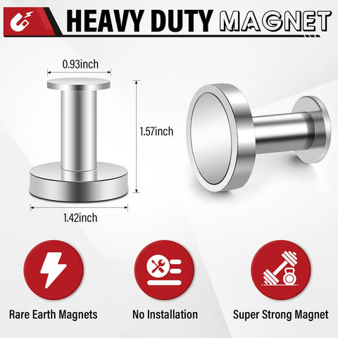 Top Magnets magnetic hook grill hanger keeps pots and tools handy during barbecues