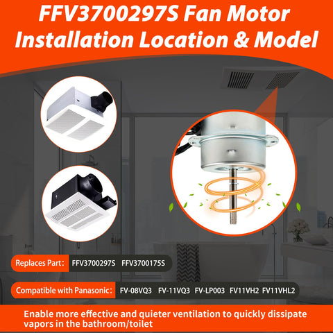Top Pathfindr FFV3700297S motor back with two-pin plug for simple wiring