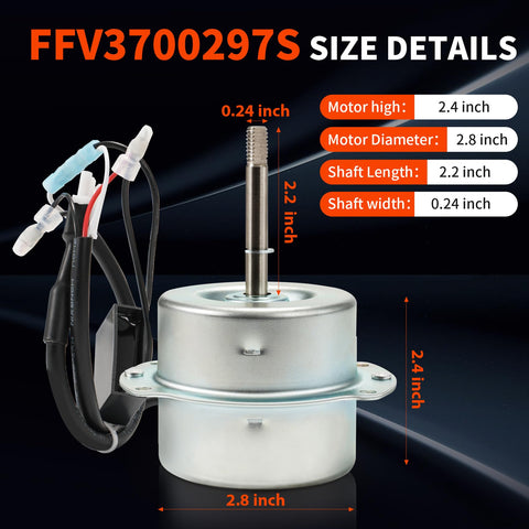 Top Pathfindr FFV3700297S motor side view, low power use for quiet operation