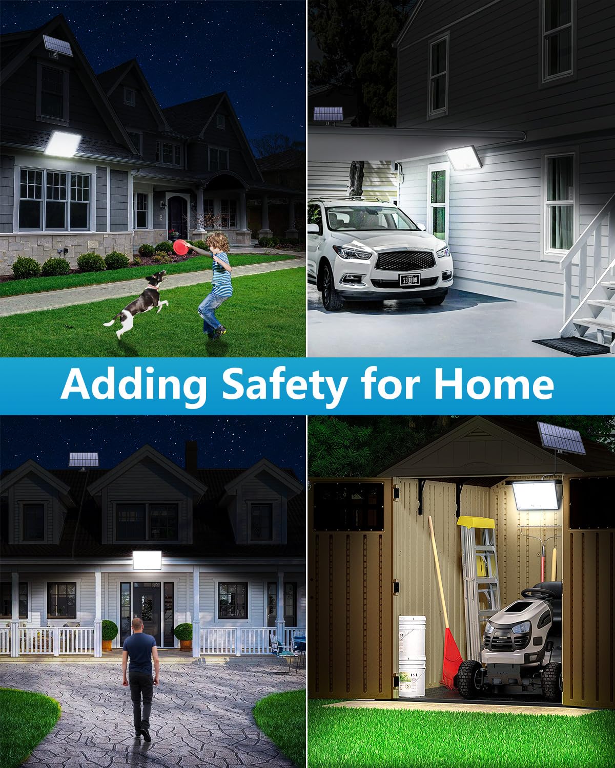Topabol 400LED solar light ideal for garden or porch path lighting