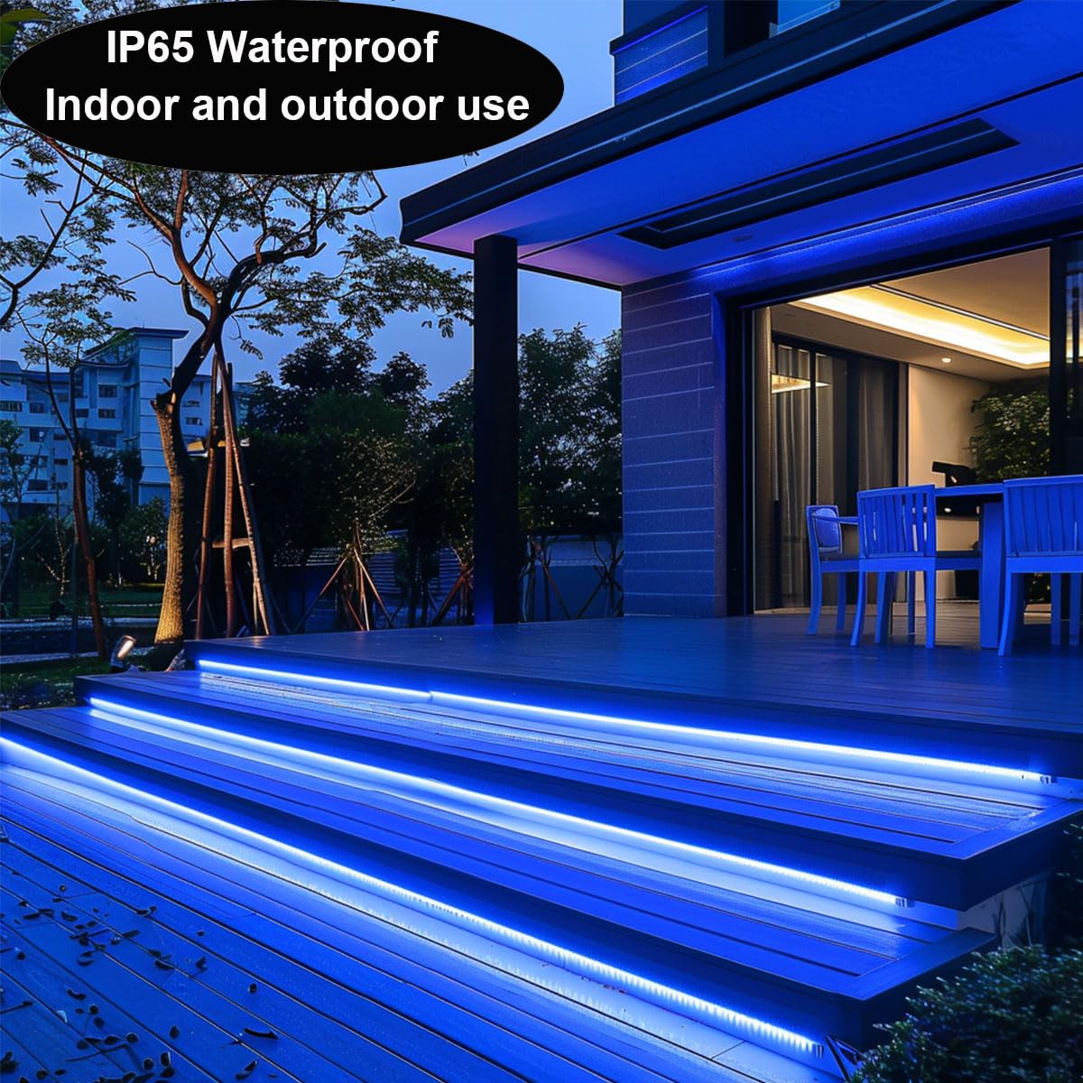 TOPAI blue LED strip cuttable every 2.5 cm for custom layouts