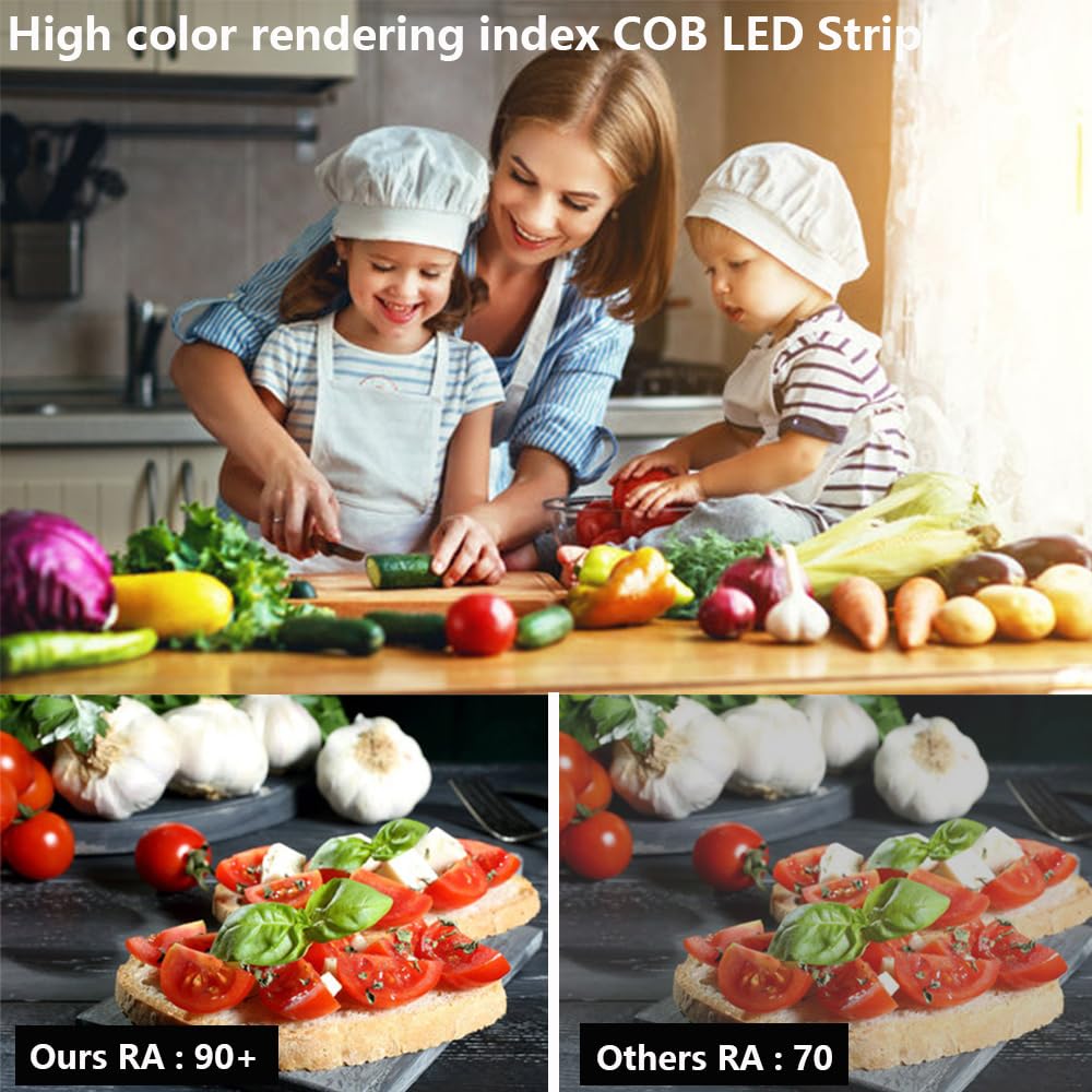TopAI 2000 LEDs per 5m deliver bright, even light.