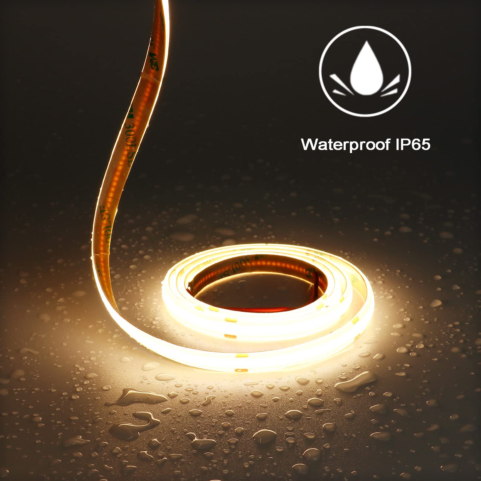 TOPAI IP65 silicone coating demonstrates rainproof protection for outdoor or bathroom use