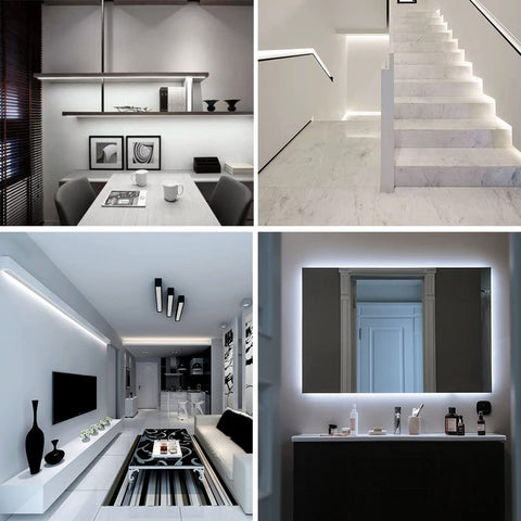 TOPAI LED strip ideal for kitchen cabinet lighting and task illumination.