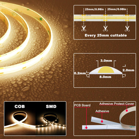 TOPAI COB technology enables uniform light with high CRI for true color rendering
