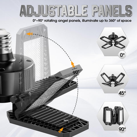 TOPAUBUB screw-in base for quick, wire-free installation