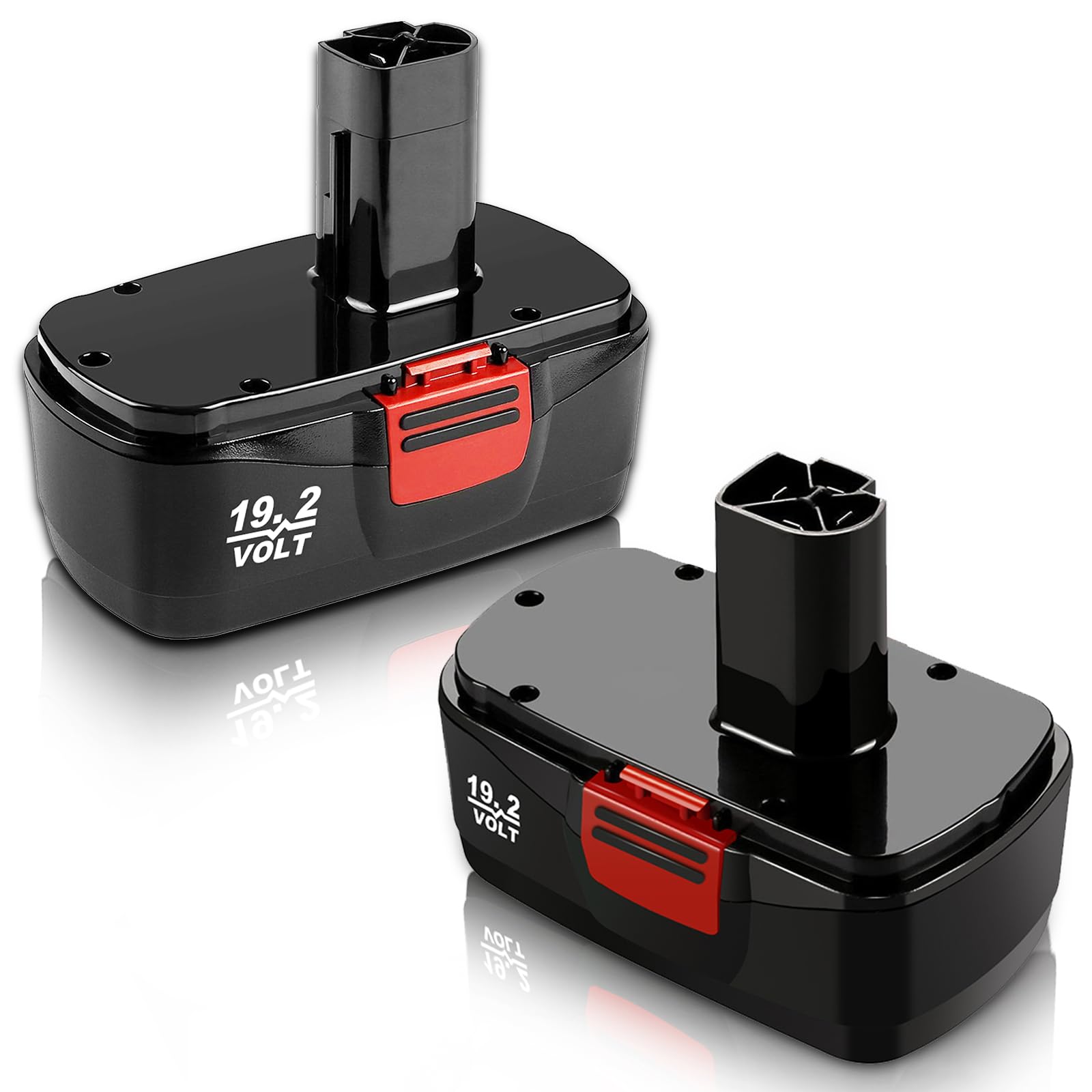 Topbatt 2Pack 19.2V battery front view for Craftsman tools with reliable replacement.
