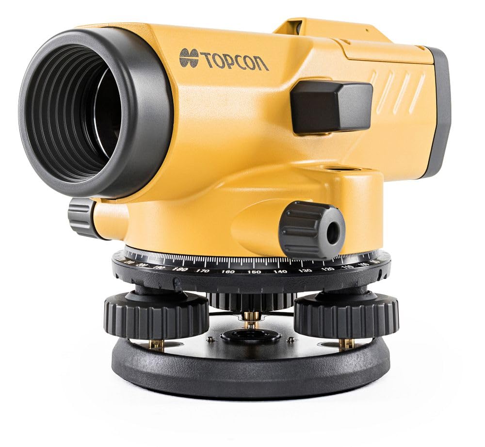 Topcon AT-B4 24x auto level in case for portable quick setup and protection