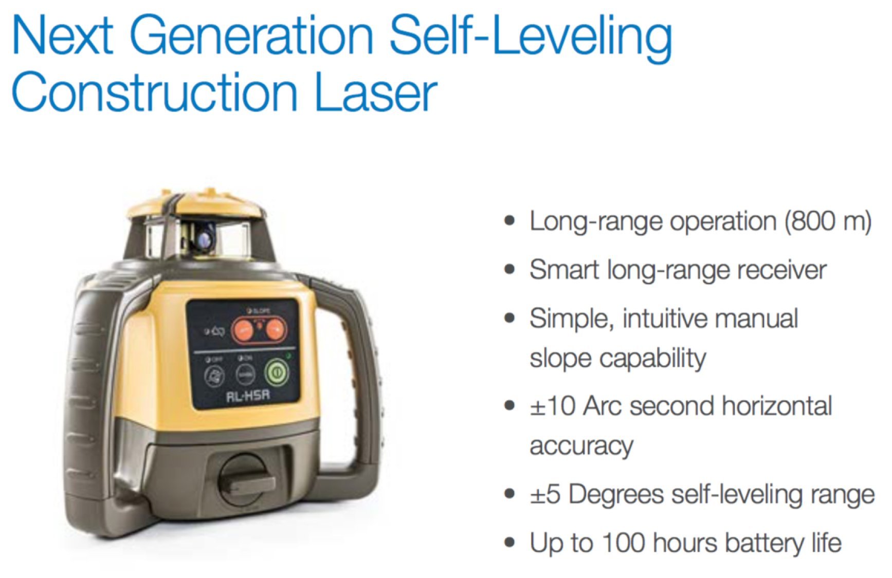 Topcon RL-H5A IP66 weatherproof housing on a project site