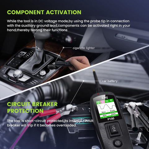 TopDiag P100 components activation function confirms circuit behavior without guesswork