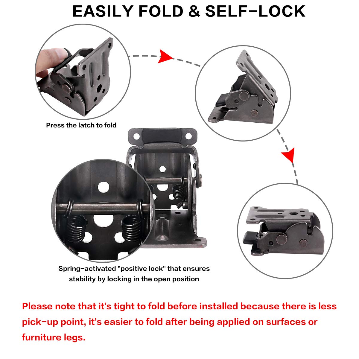 TopDirect double-spring self-lock design enables easy folding and opening