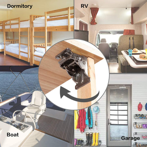 TopDirect folding table legs in use demonstrating space-saving setup.