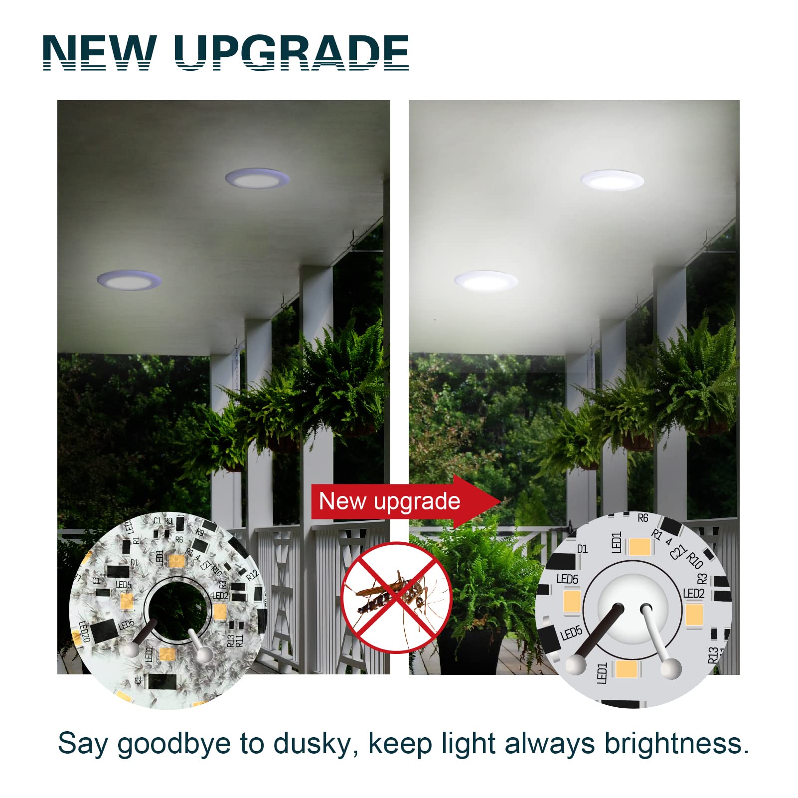 TOPELER 6-pack LED disc lights for multi-room consistency
