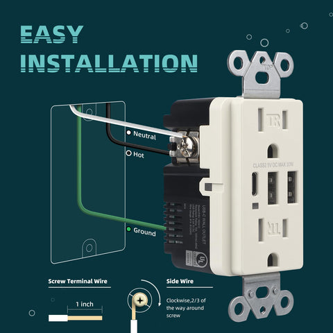 UL and FCC listed TOPELER outlet with safety certifications