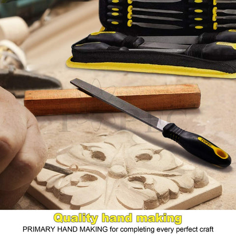 Topec included gloves and sanding papers for safer workshop use