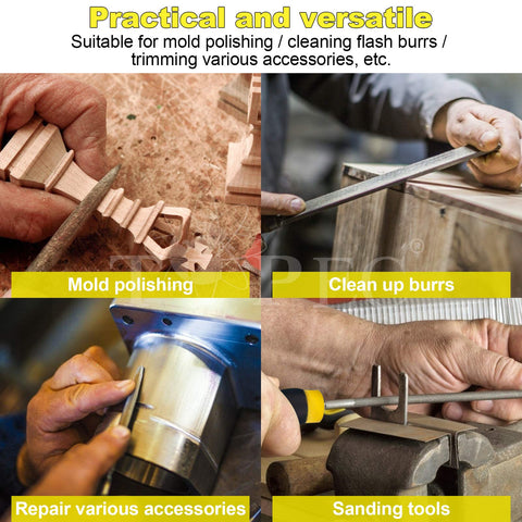 Topec wire brush cleans and preps surfaces for projects