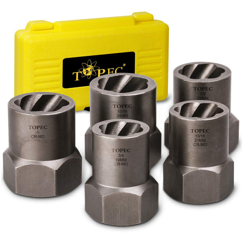 Topec bolt remover set case for organized storage and portability