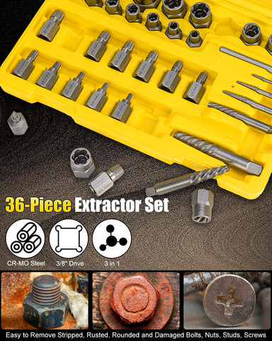 Topec chrome-molybdenum extractor close-up highlighting durability.