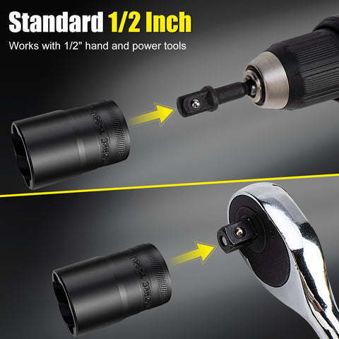 Topec extended reach lug nut remover accessing tight spaces