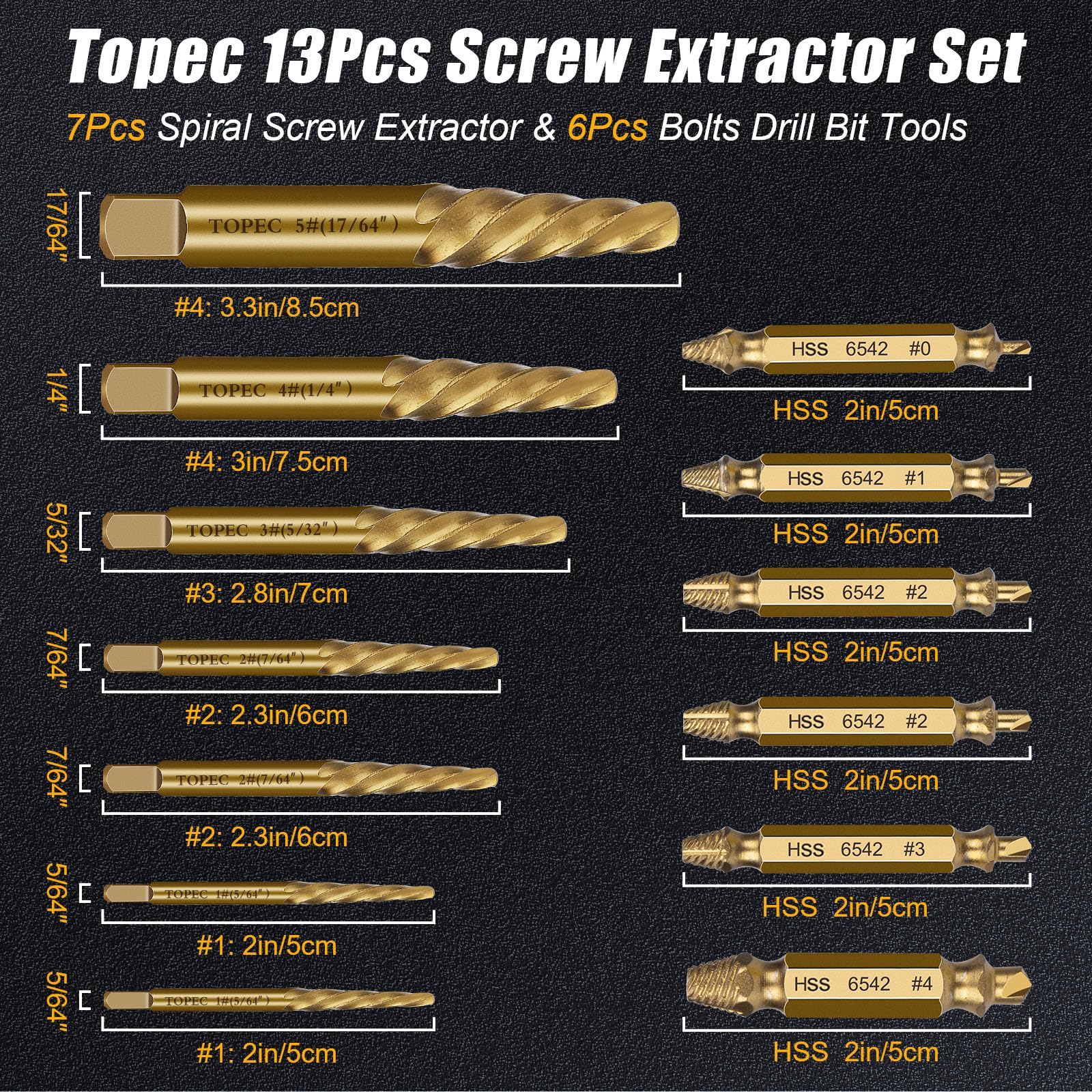 TOPEC HSS 6542 material close-up highlights durable steel performance