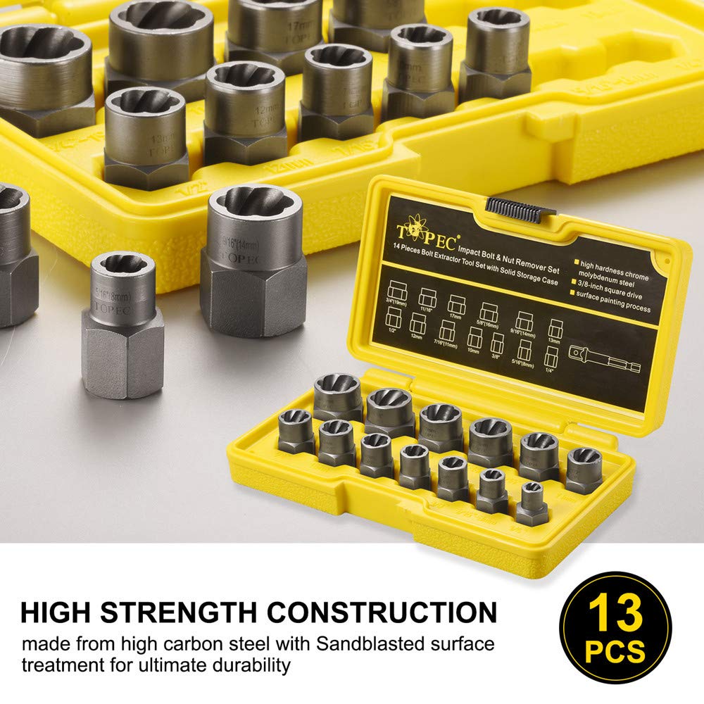 Topec twist socket set in its portable packaging