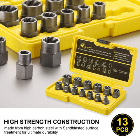 Topec twist socket set in its portable packaging