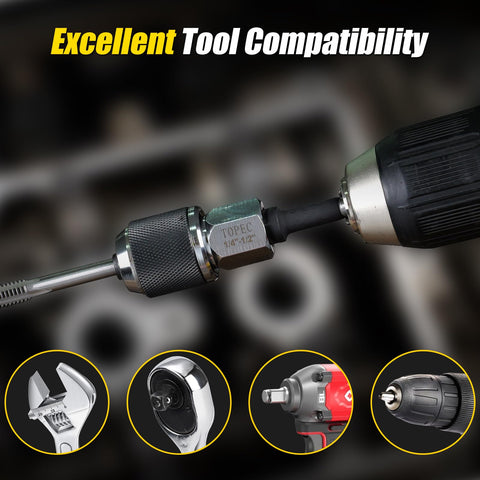 Topec tap socket adjustable jaws secure taps firmly