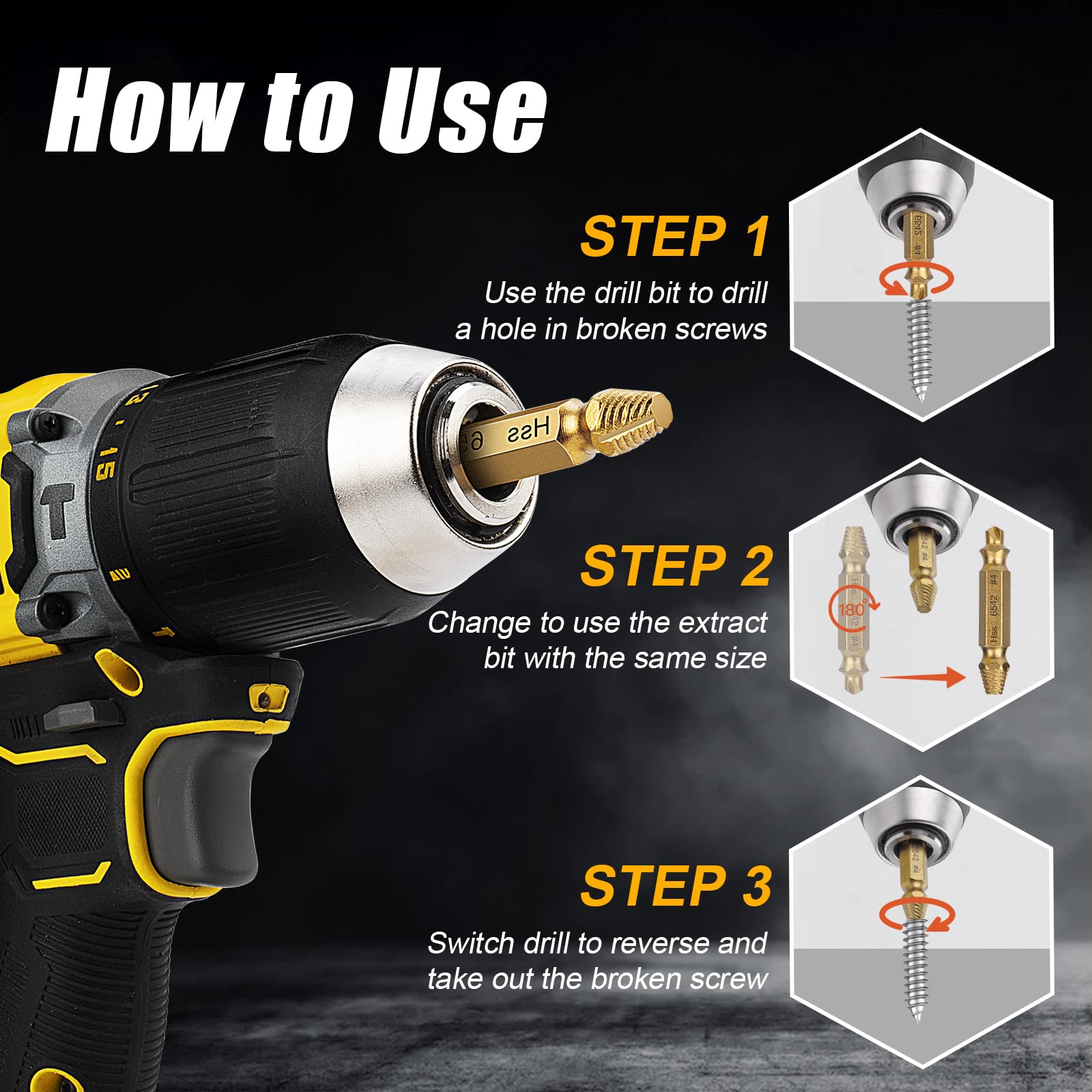 TOPEC tools work with drills, wrenches, and bit holders for versatile use
