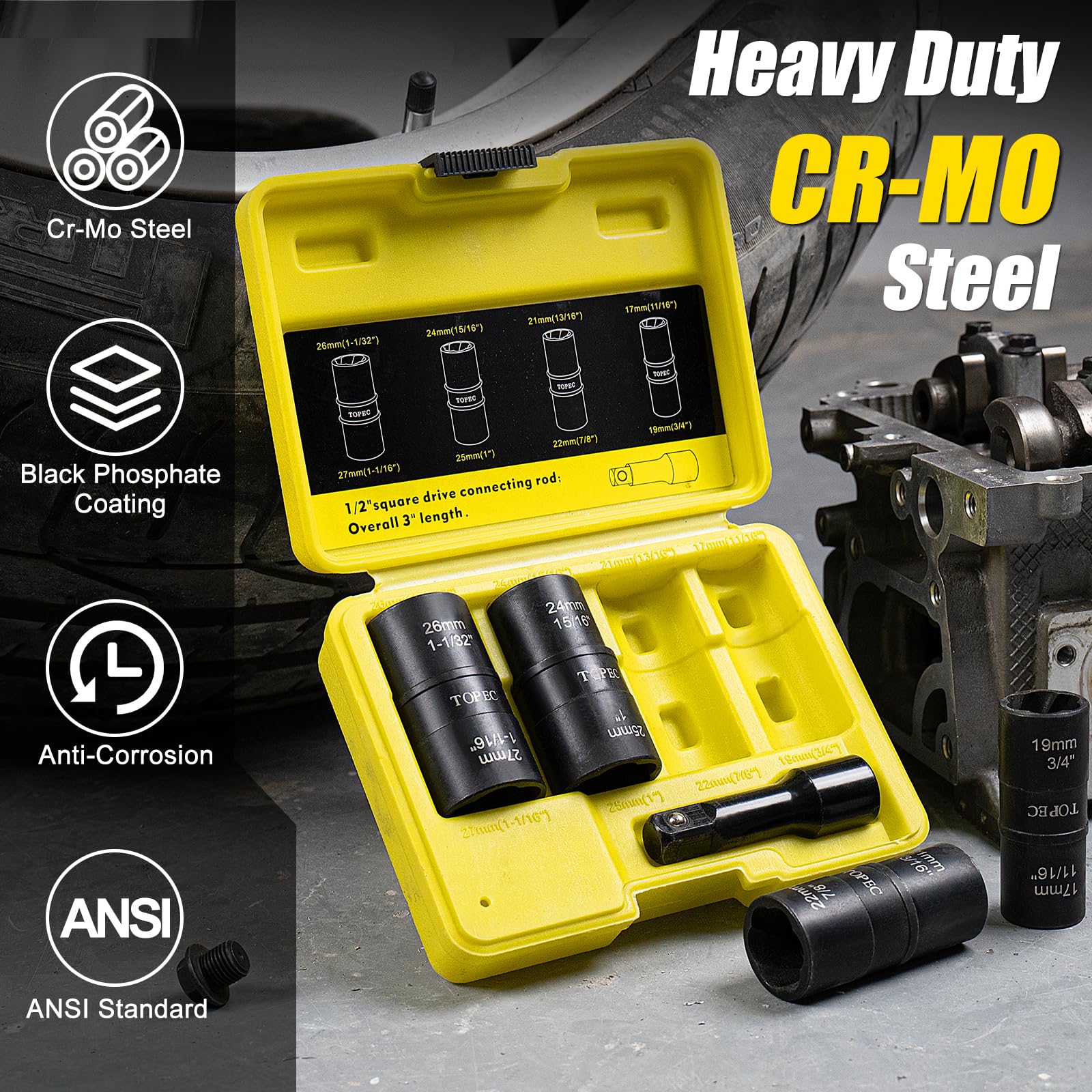 Topec tool fitting power drill and wrench for versatile use