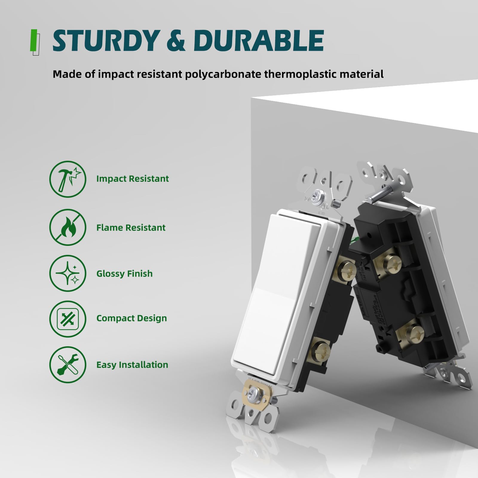 TOPELER 3-way switch wiring method close-up shows versatile control options.