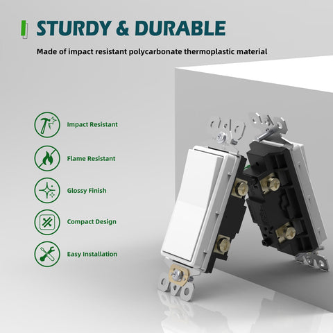 TOPELER 3-way switch wiring method close-up shows versatile control options.