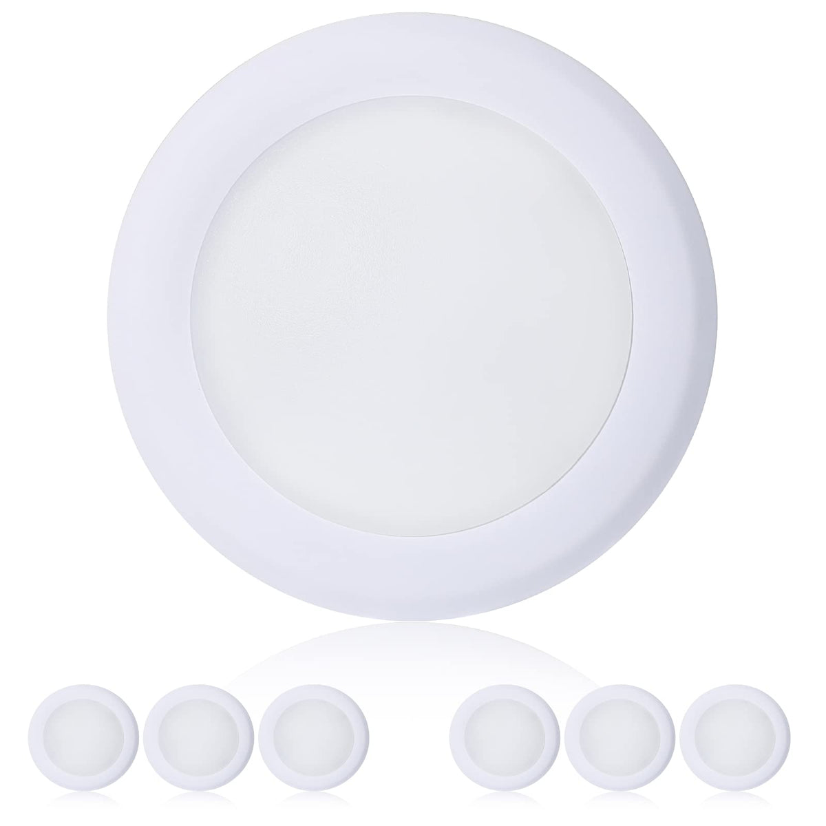 TOPELER 6-inch dimmable flush-mount disc light brightens spaces with energy efficiency