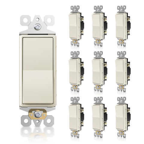 TOPELER Decorator Wall Switch front view for reliable on/off control in any room