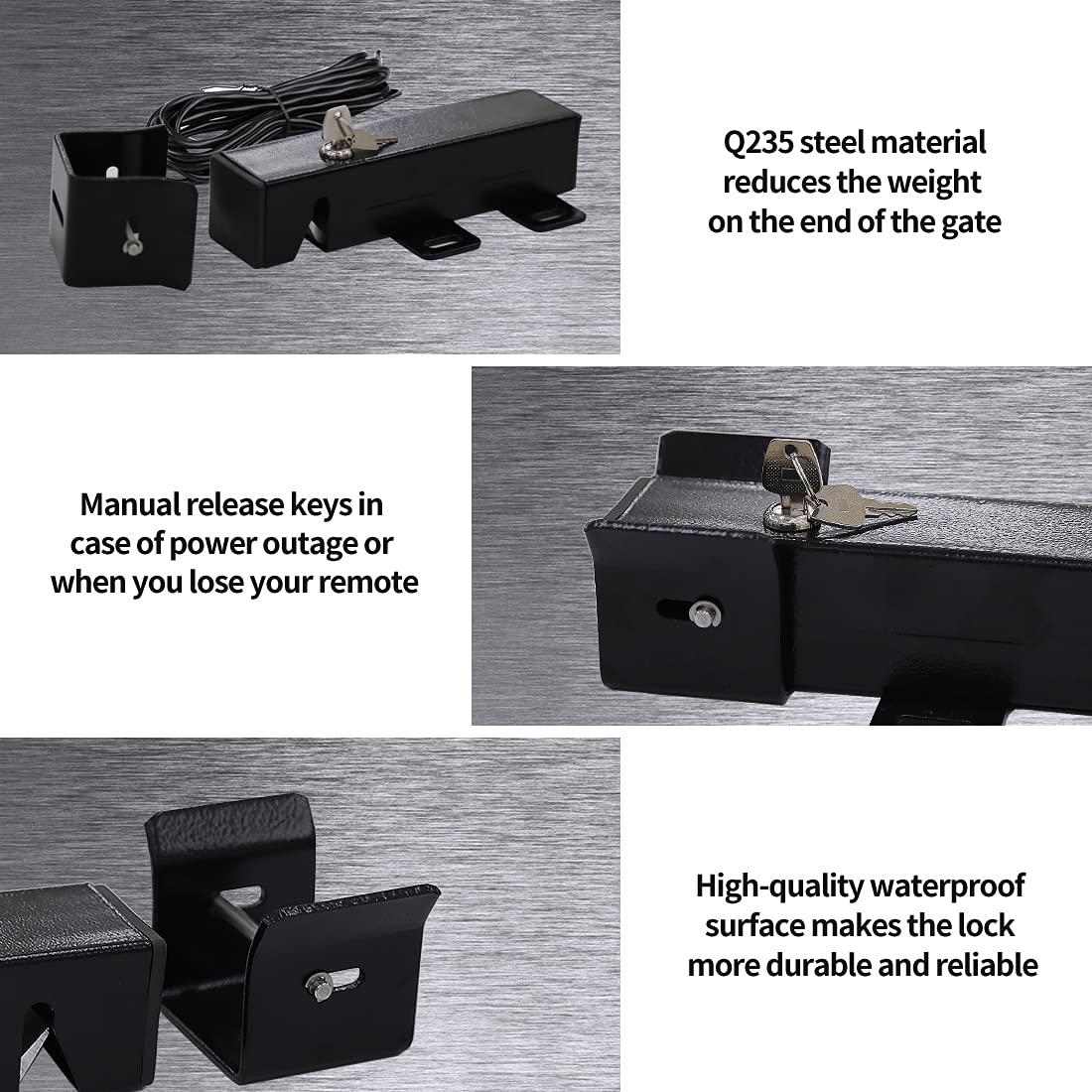 Topens ET24 lock mechanism engaged ensures secure operation.