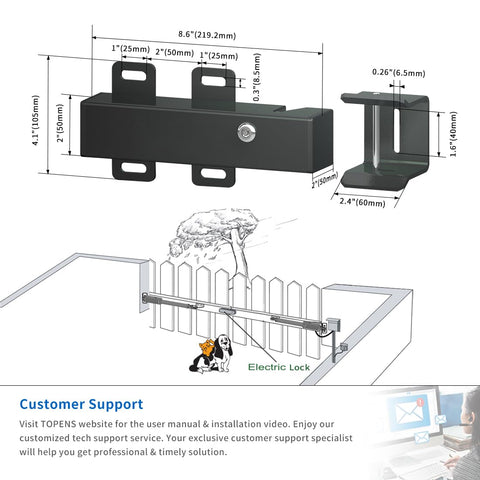Topens ET24 swing-gate attachment enables reliable single or dual gates.