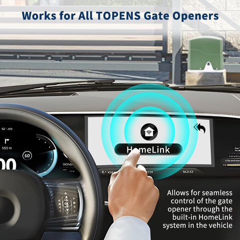 TOPENS HLR01 remote transmitter close-up for quick access in use