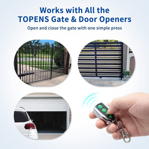 TOPENS M12 remote demonstrates a 65-foot range for convenient use.