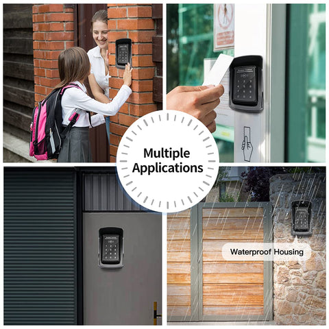 Topens TC175P LED backlight illuminates the keypad at night for easy entry.