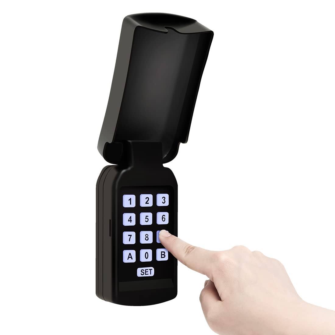 Topens TC188 keypad full view shows compact, weather-ready gate access.