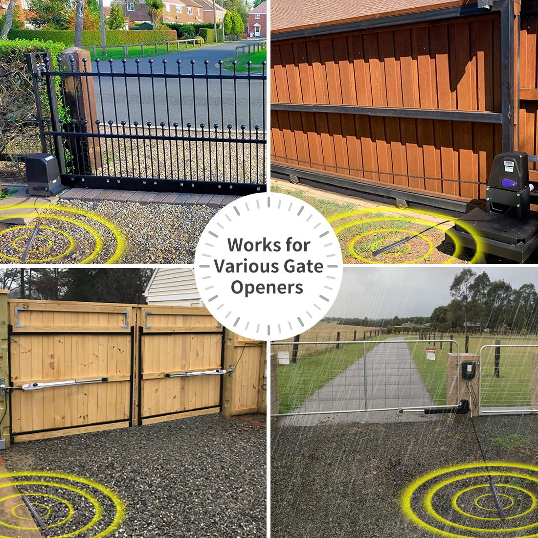 TOPENS TEW3 underground probe installation shows durable sensing near the driveway
