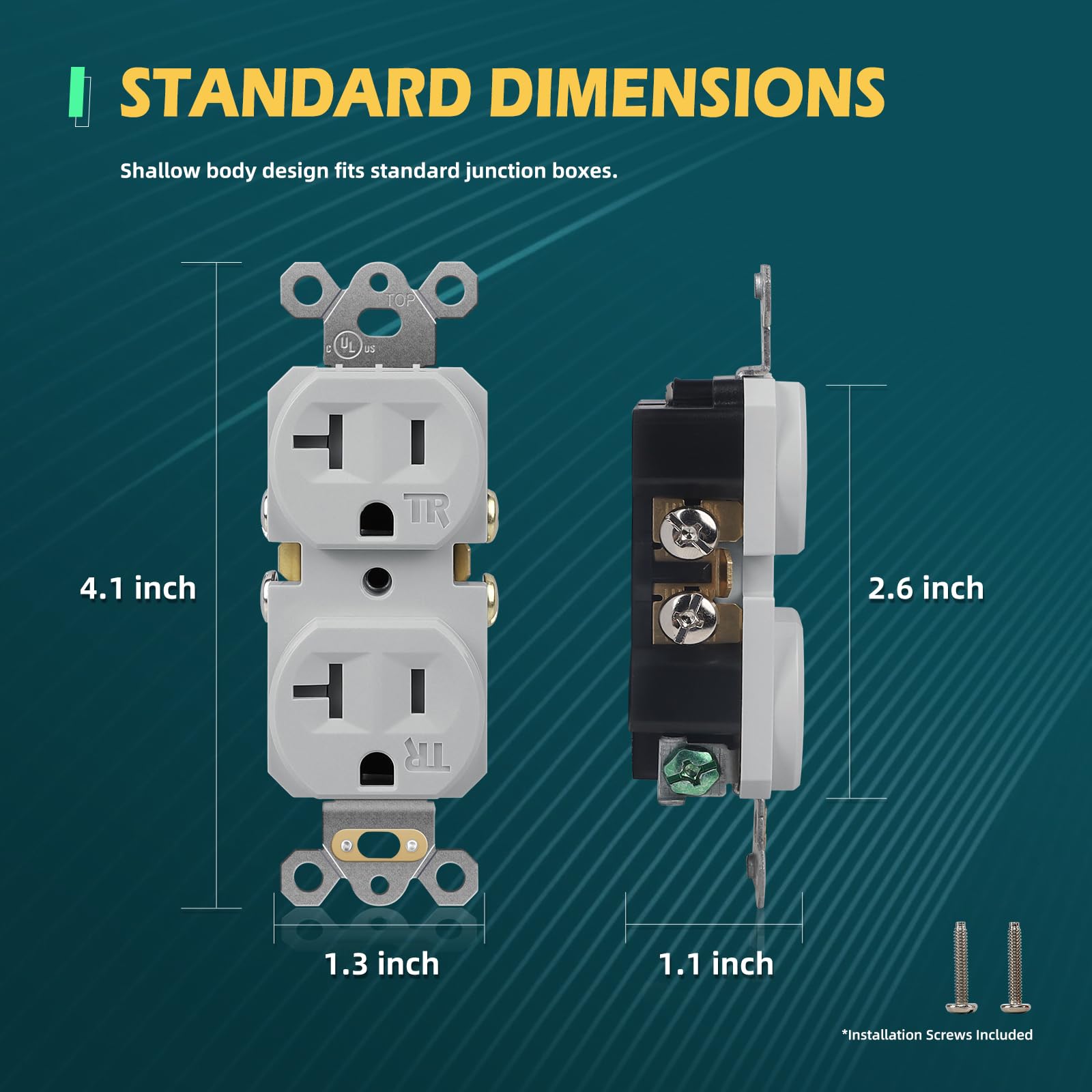 TOPELER compact shallow body supports installation in tight spaces.
