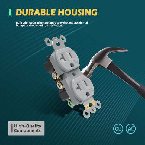 TOPELER self-grounding clip with green screw enables automatic grounding.