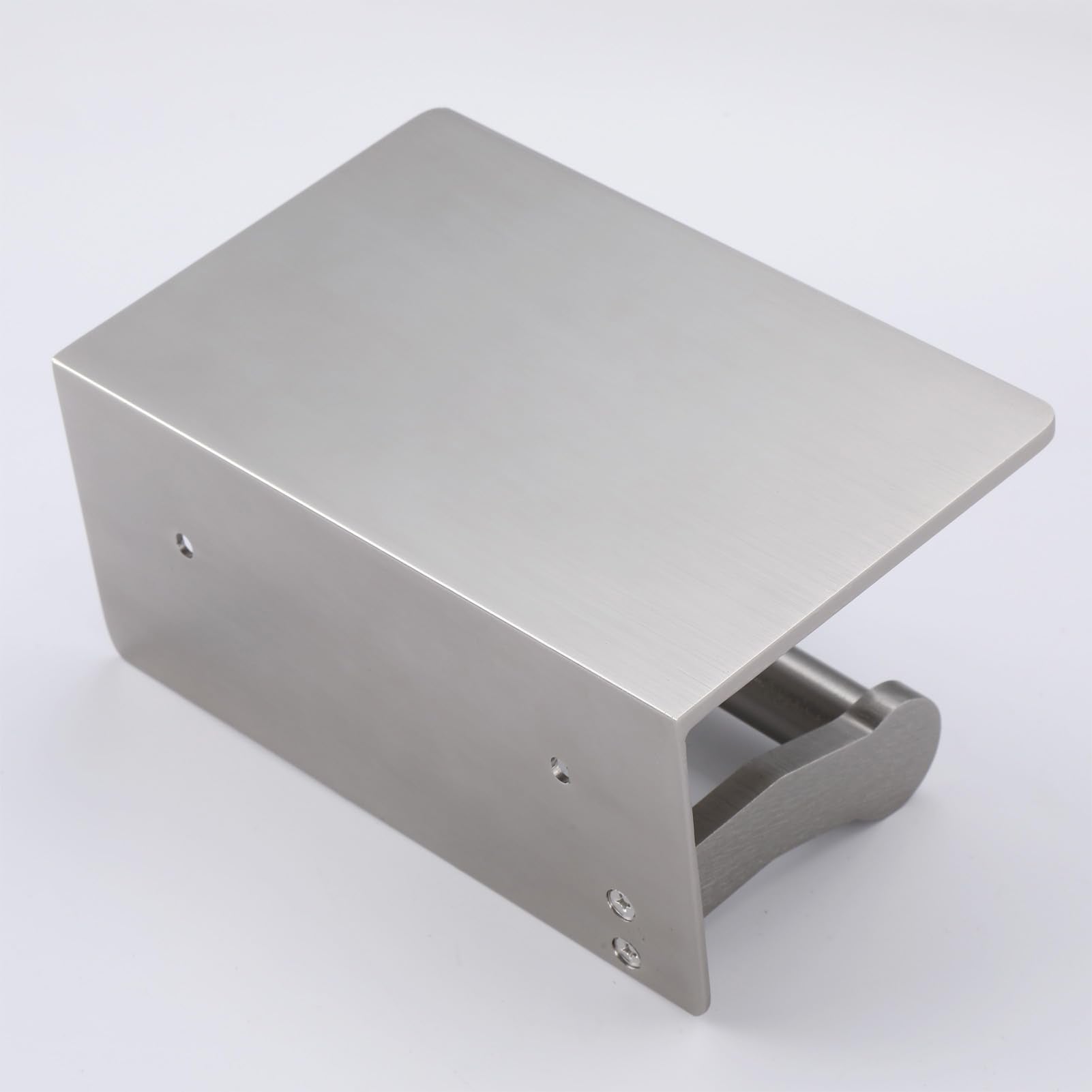 TOPGHIP brushed nickel finish surface treatment with chamfered edges for safe handling.