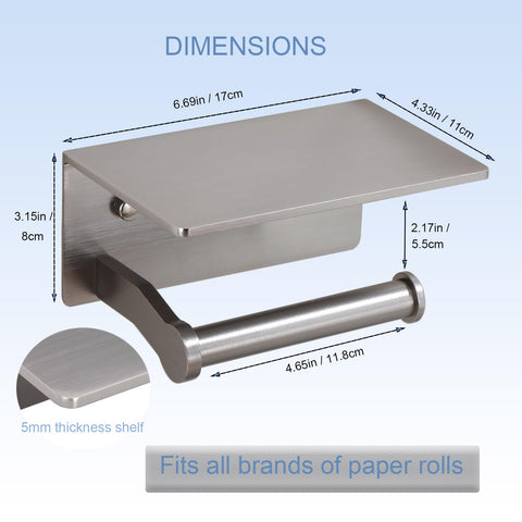 TOPGHIP shelf storage for wipes and phone fits on the holder for easy access.