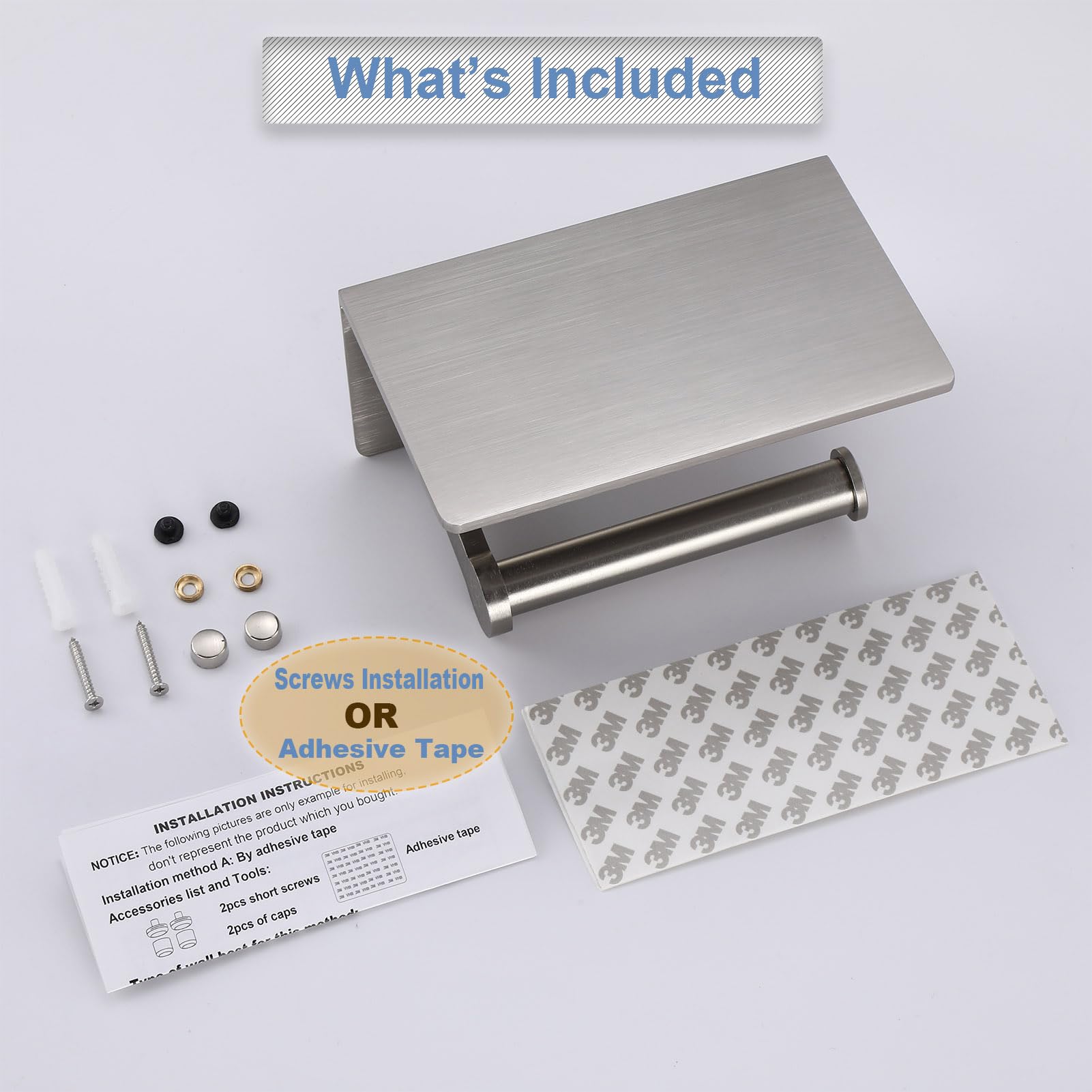 TOPGHIP toilet paper holder with roll-end cap keeping rolls secure and tidy in use.
